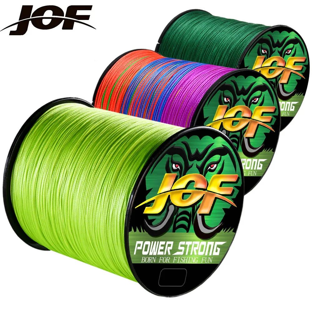 JOF 4 Strands Fishing Line 300/100M Braided PE Fishing Strong Fishing Line…