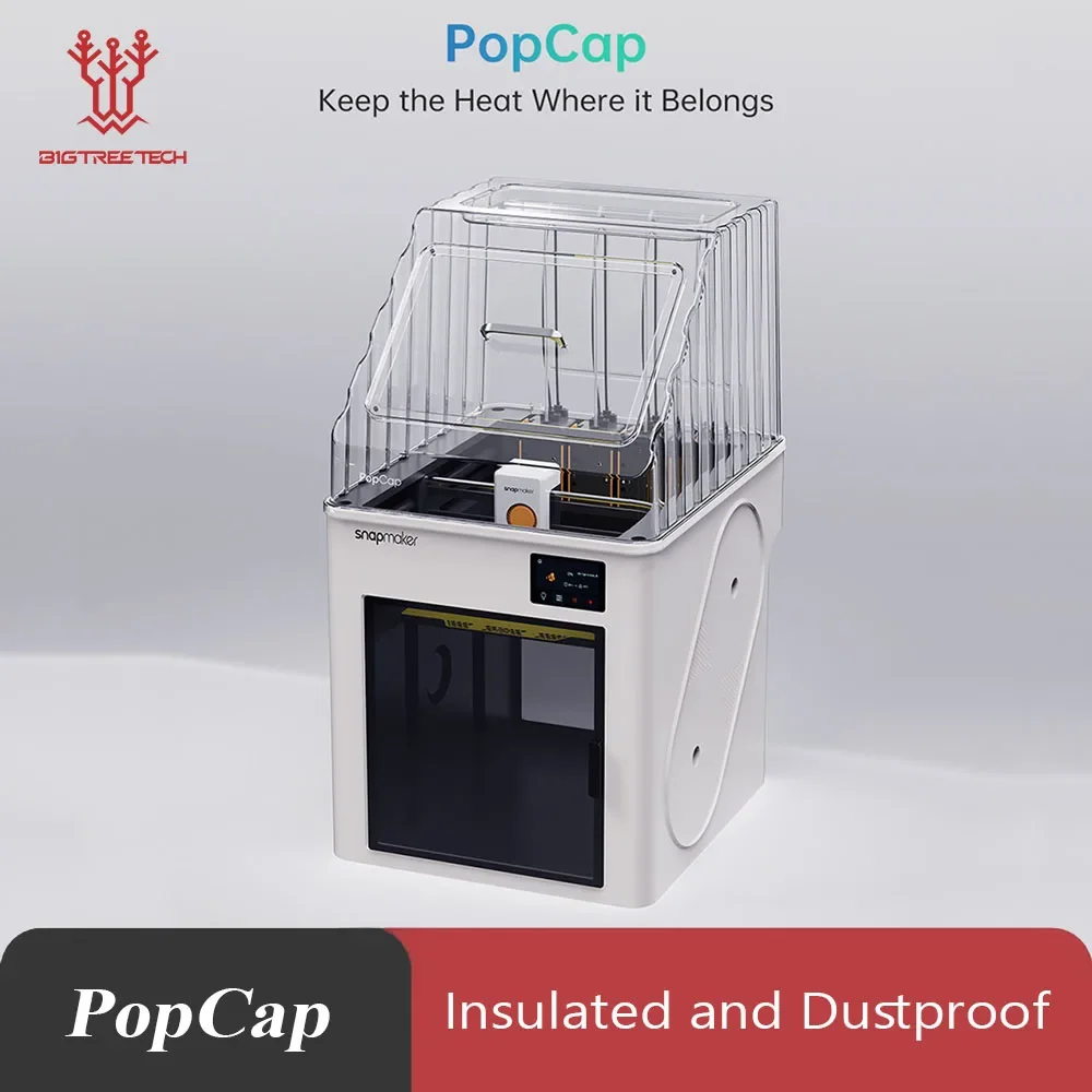BIQU PopCap Clear Top Cover Compatible with Snapmaker U1, Insulated and…