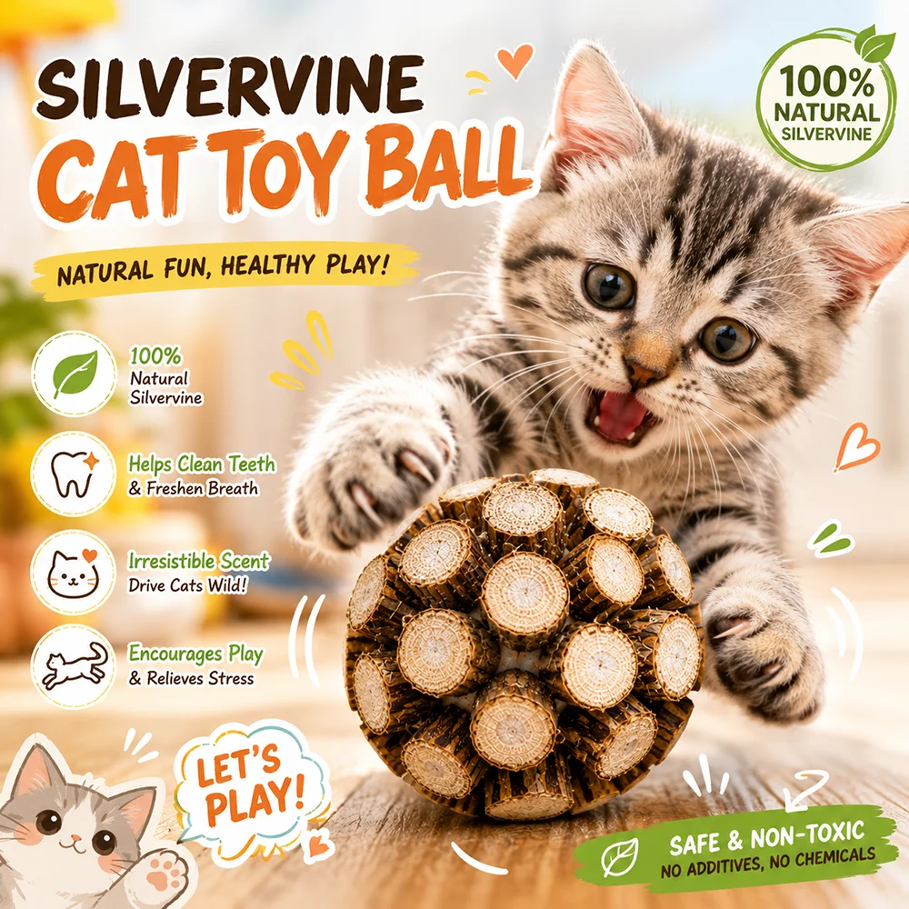 Cat Toy Ball Matatabi Catnip Cat Toy Ball for Cats Catnip Toys Indoor Cats…