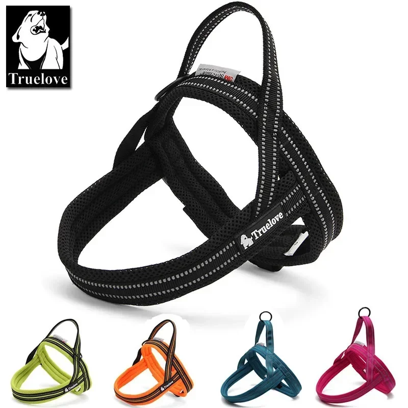 Truelove Soft Mesh Padded Nylon Dog Harness Vest 3M Reflective Security Dog…