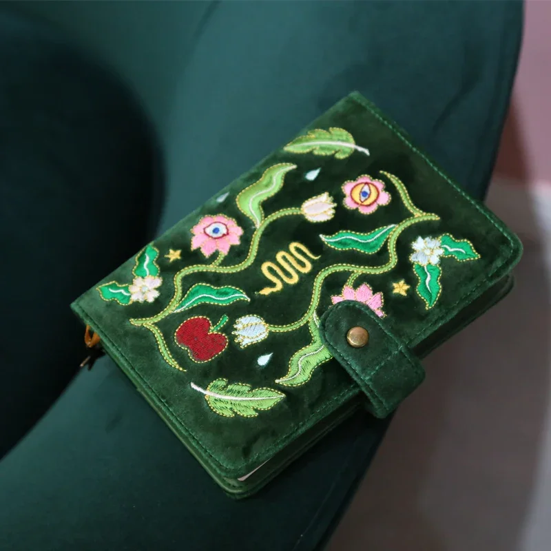Velvet Eden Garden Notebook A6 Binder Journal Girl Student Diary Notepad 다이어리…