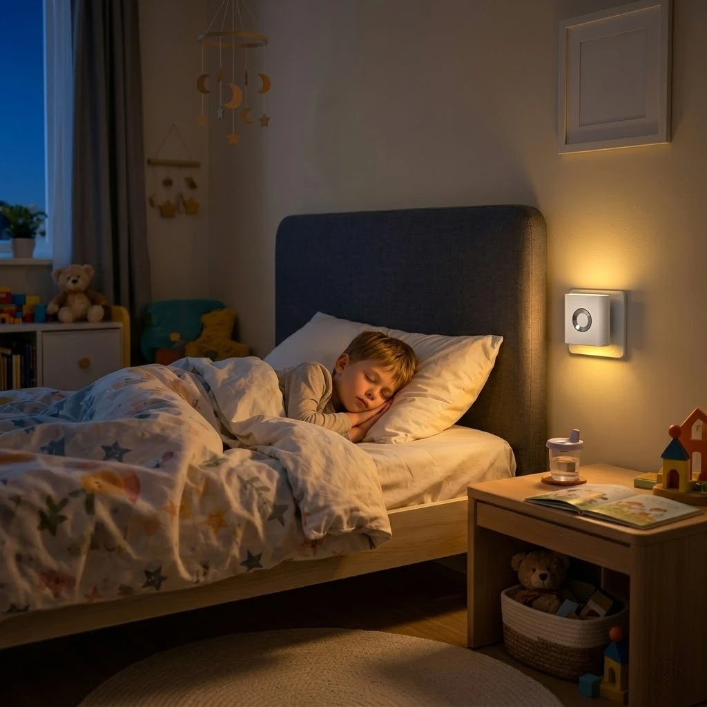 Human Motion Sensor Night Light, Auto On/Off Bedside Cabinet Lamp, Up & Down…