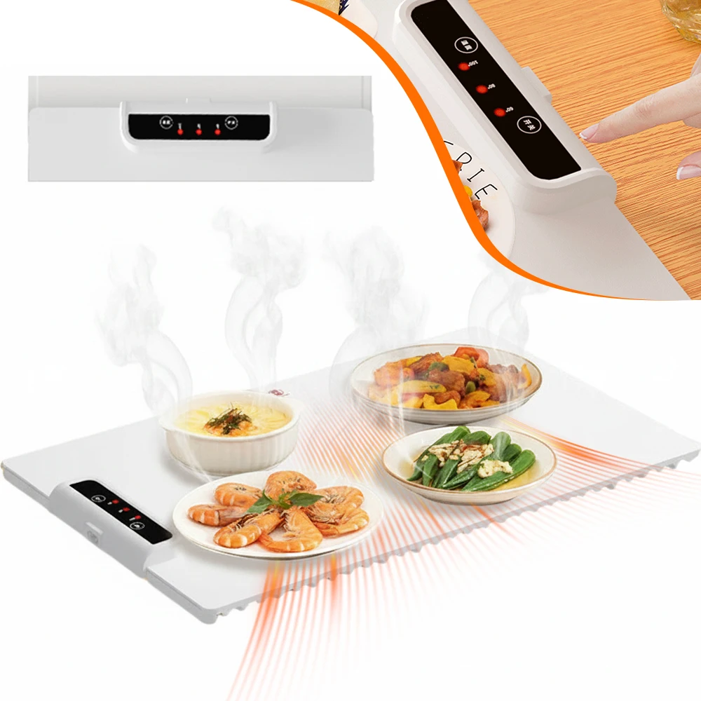 Smart Warming Plate with Adjustable Temperature Folding Warming Placemat…