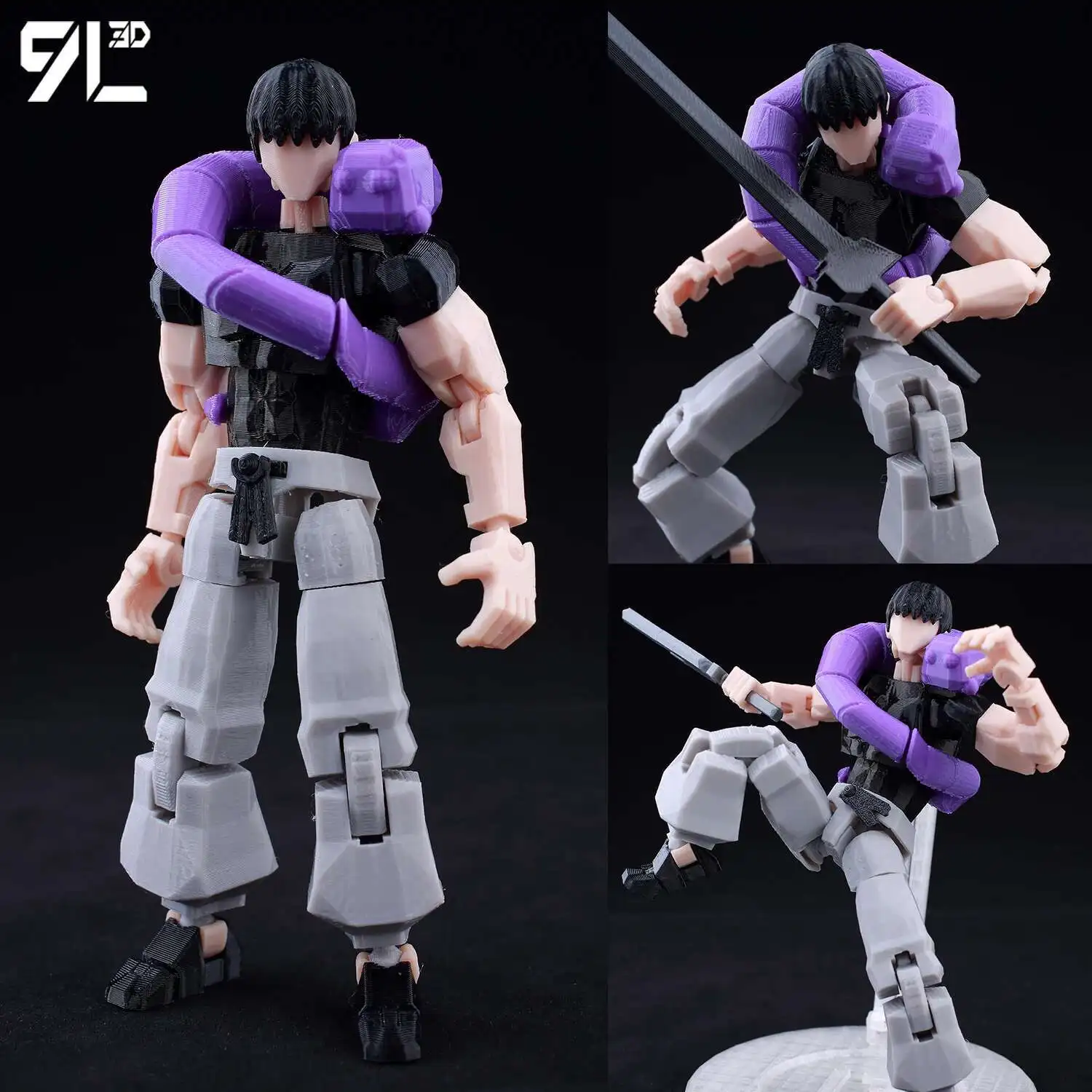 9L3D Printed Lucky Dummy 13 Jujutsu Kaisen Fushiguro Toji Anime Multi-Jointed…