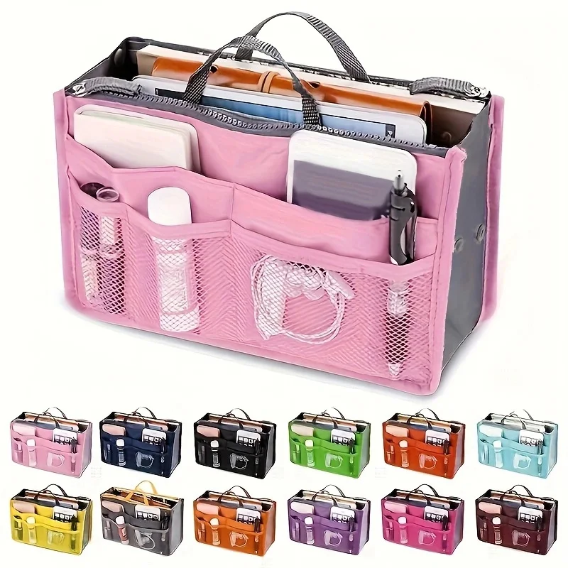 Multifunctional Bi-fold Storage Bag Double Zipper Large Capacity Storage…
