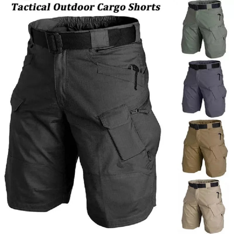 Outdoor Cargo Military Men Tactical Shorts for Summer Waterproof Urban Shorts…