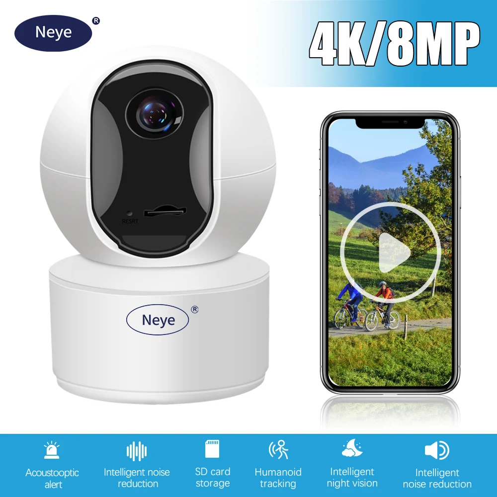 N_eye 8mp 1080P HD Cloud Wireless IP Camera Intelligent Auto Tracking Human…
