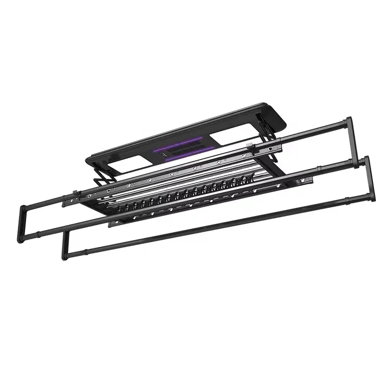 Smart Home Electric Space Saving Aluminum Foldable Dryer Rack Remote Control…
