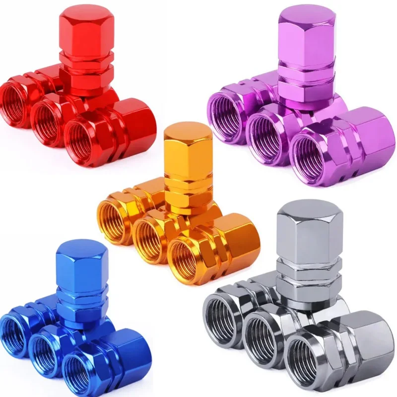 Tire Valve Stem Caps Decorative Tires Accessories Aluminum Alloy Nipple Wheel…