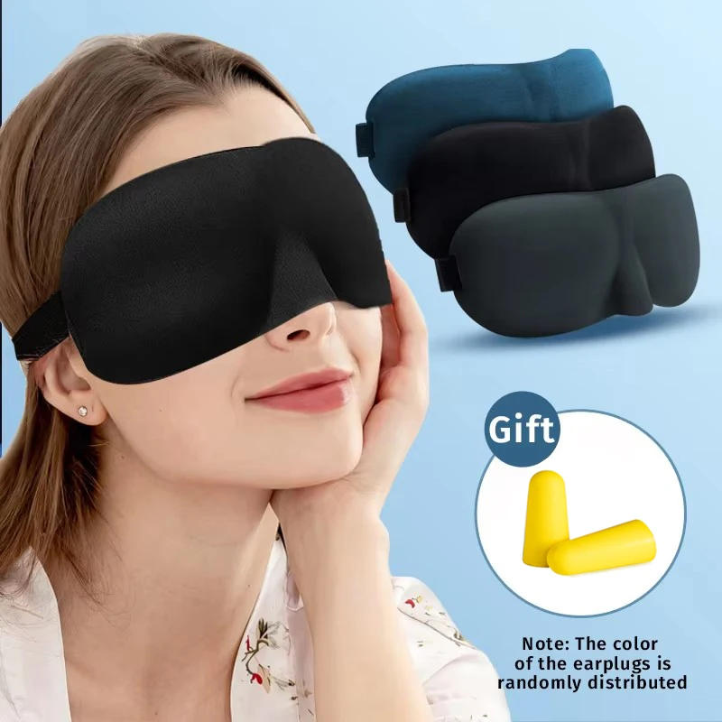 Eye Mask for Sleeping 3D Contoured Cup Blindfold Concave Molded Night Sleep…