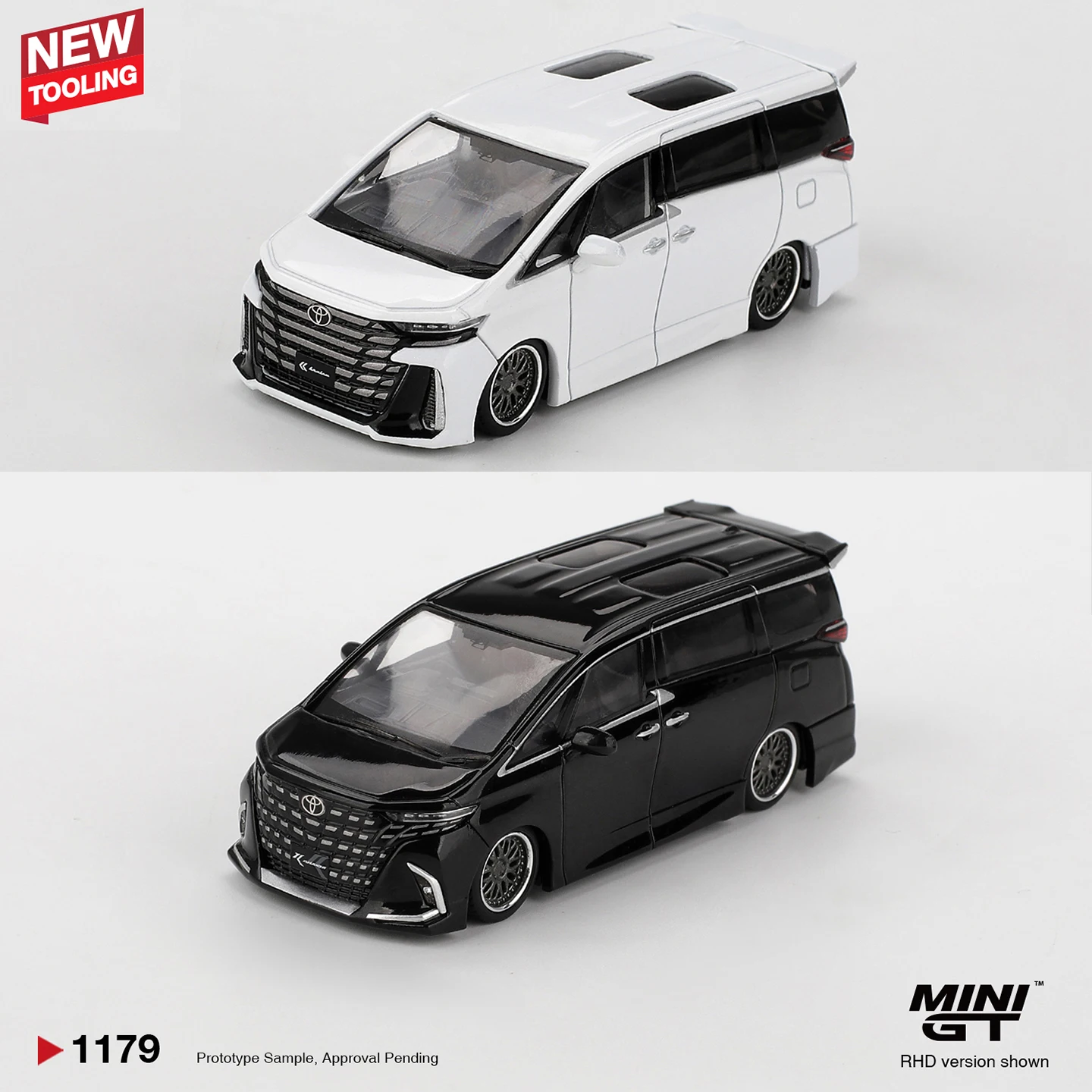 MINIGT 1/64 Toyota Alphard Vellfire 40 KUHL MGT01179-CH Cars Alloy Diecast…