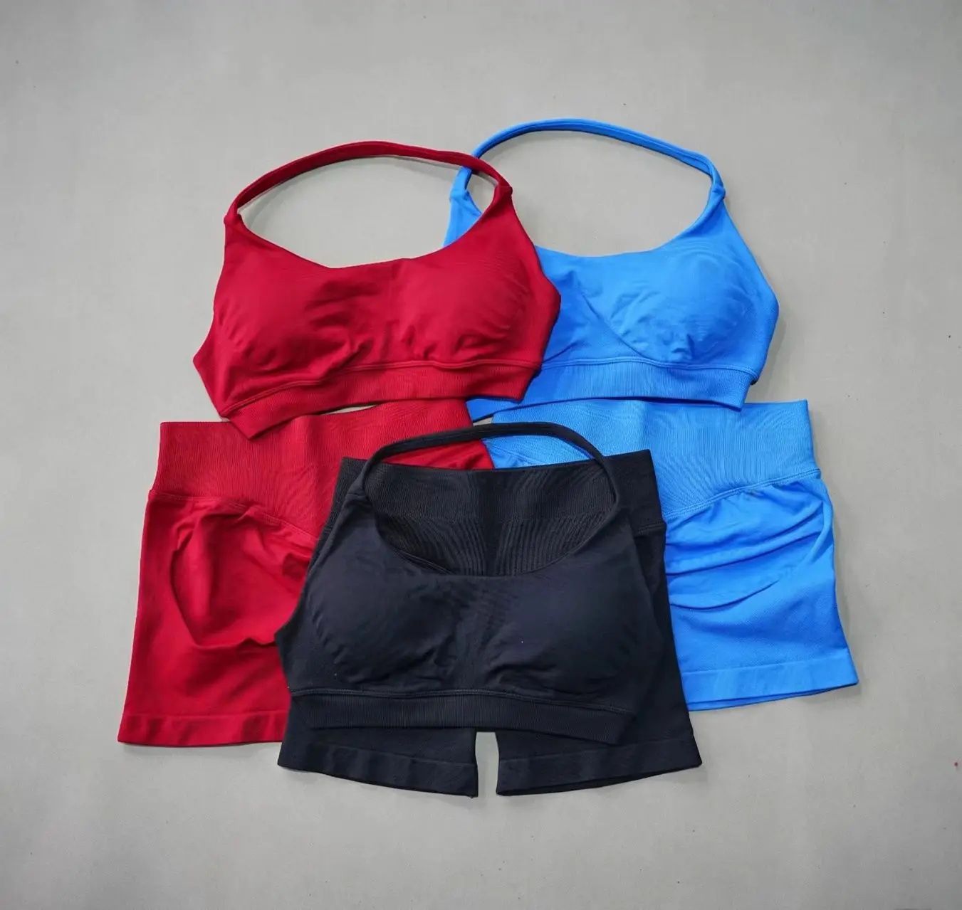DFHE Sports Set Two-piece Women's Slim Shoulder Strap Gym Yoga Hanging Neck…