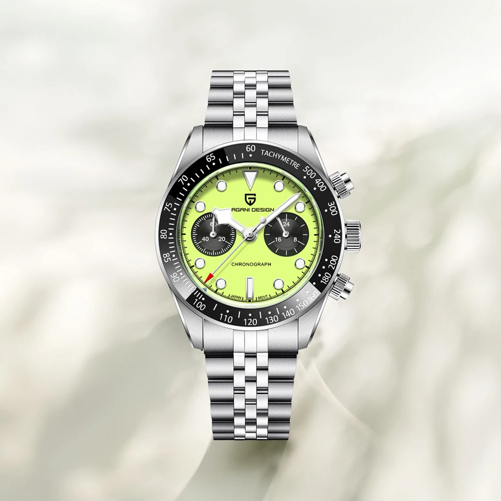 2026 New PAGANI DESIGN Panda Mens Watches Fluorescent Green Quartz Watch Men…