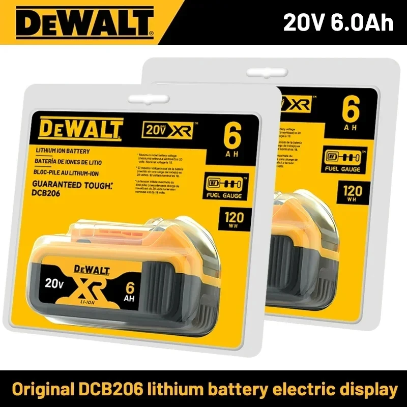 100%Original DEWALT 20V 6000mAh Battery for DCB606 DCB609 DCB182 DCB205…