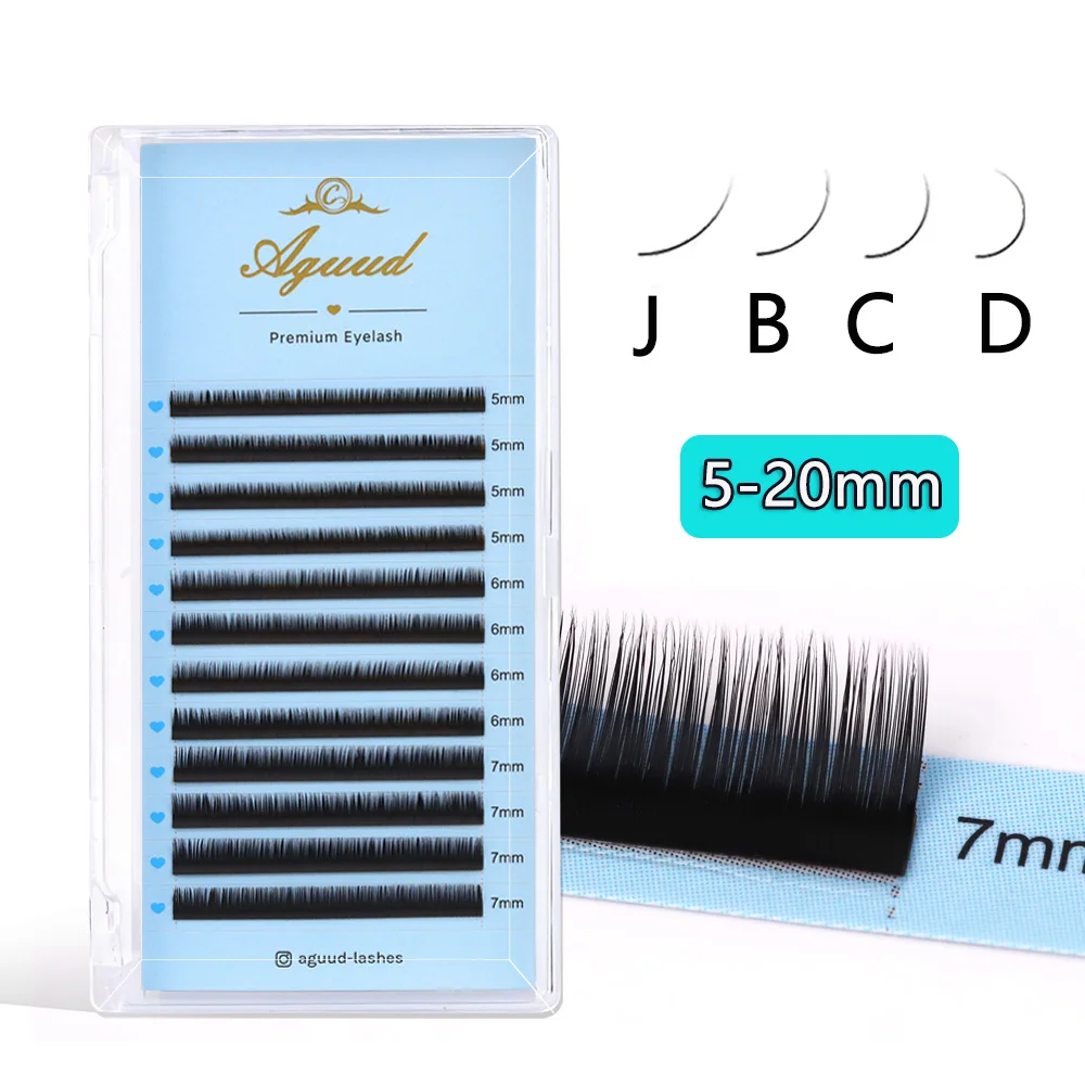 AGUUD J B Curl Lower Lashes 0.03/0.05/0.07/0.10/0.15/0.20 Mix5-7mm Cashmere…