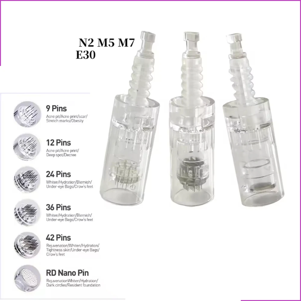 Nano 9 12 24 36 42 Pin Dr Pen N2 M5 M7 E30 Derma Pen Needle Cartridge…