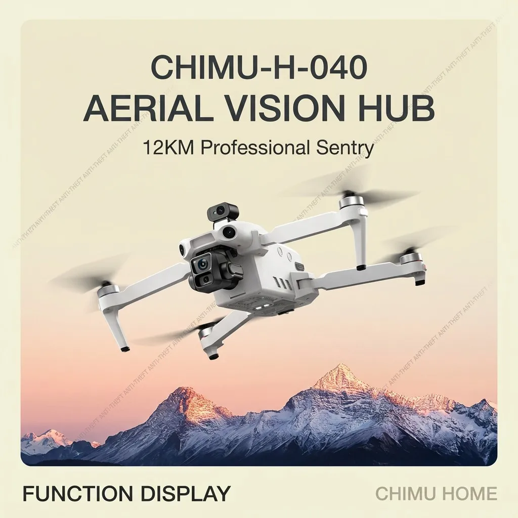 【CHIMU HOME】Smart 4K HD Aerial Vision Hub 12KM Long-Range Professional Sentry…