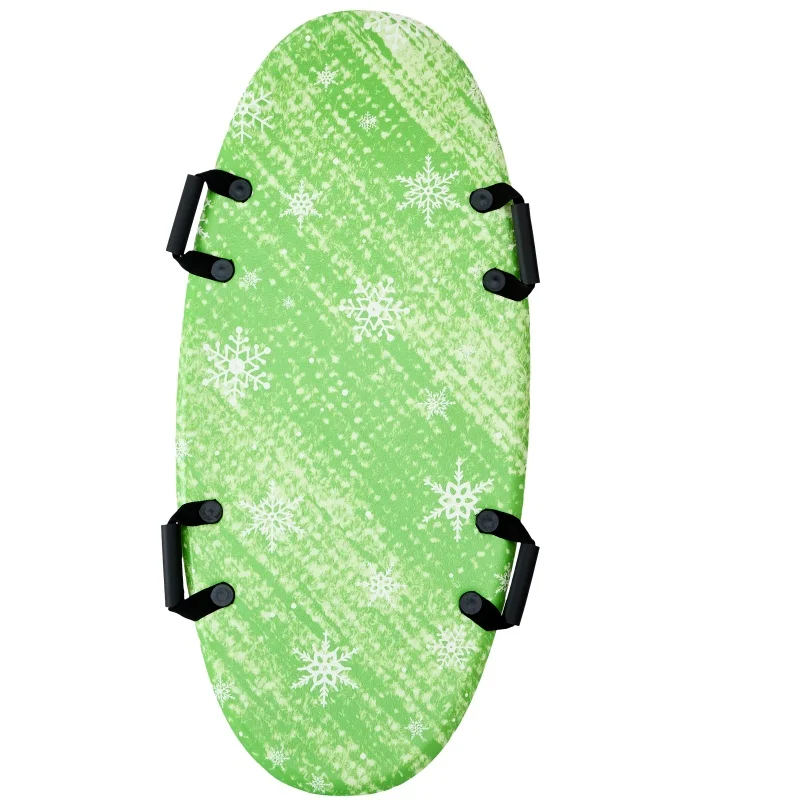 Kids Comfort Foam Snow Sled Long Size, All-Season Grass Skiing & Snowboarding…