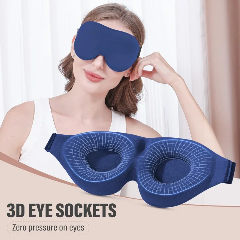 3D Night Sleep Eye Mask Breathable for Sleeping Soft Mask Block Out Light…