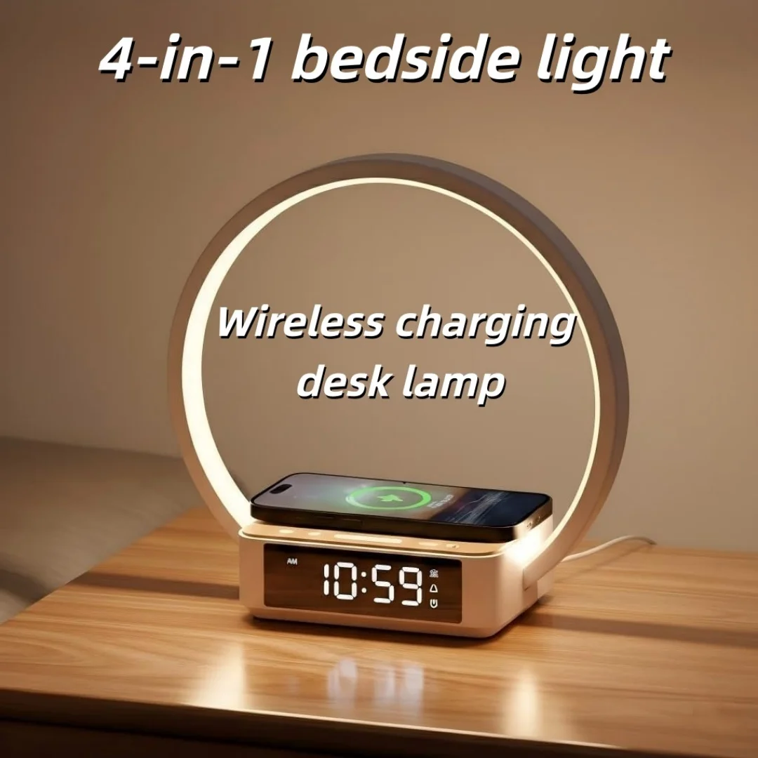 WILIT Touch Bedside Lamp with 3-Speed Dimming Night Light Qi Wireless Charger…