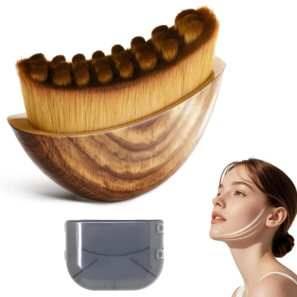 1 PCS Lymphatic Contour Face Brush with Storage Box Lymphatic Drainage Brush…