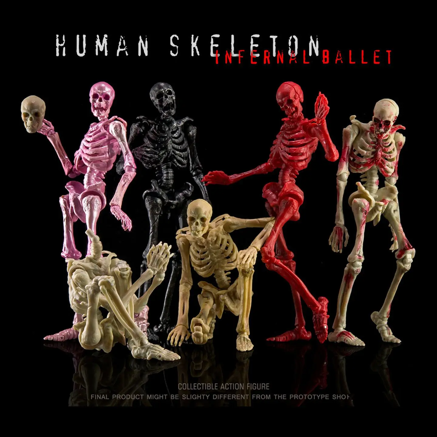 1/12 Fully Articulated Human Skeleton Action Figure | Biology Class Education…