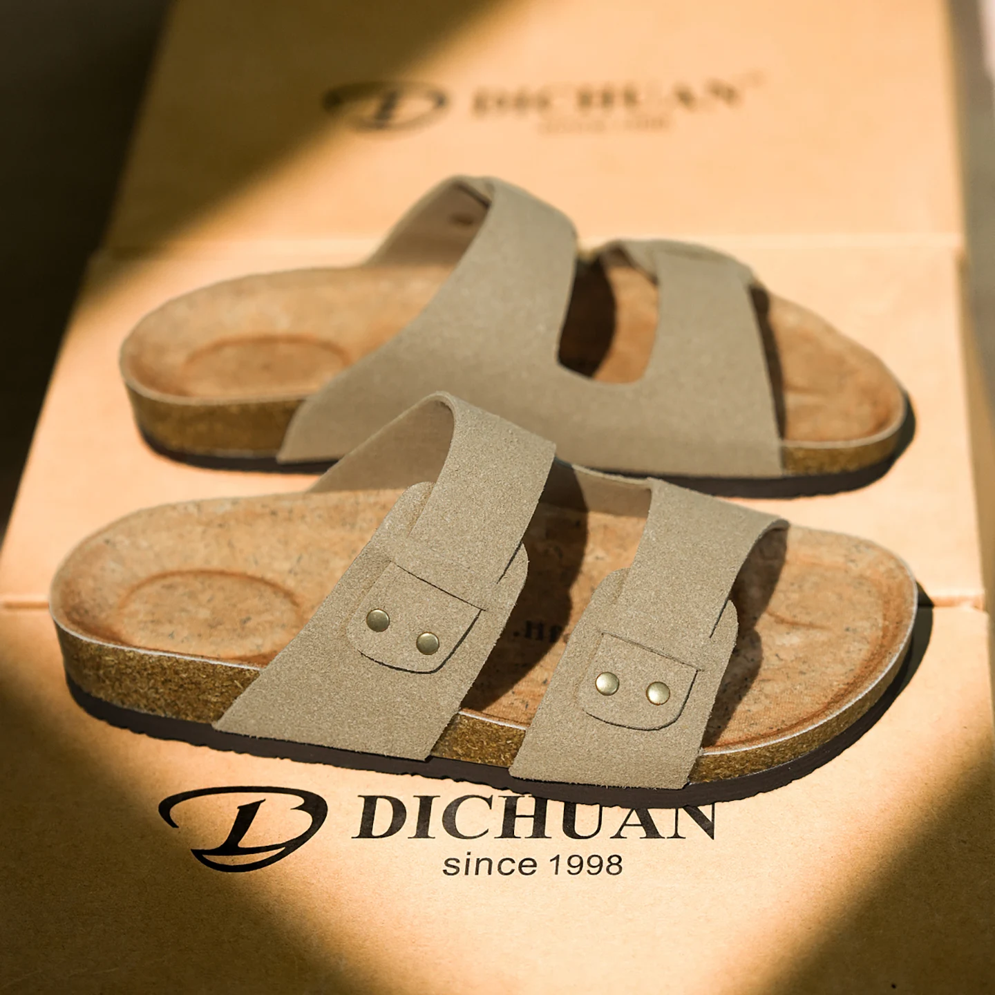 Men Women Suede Cork Slippers Slide Sandals Clogs Foot Sole Health Shoes…