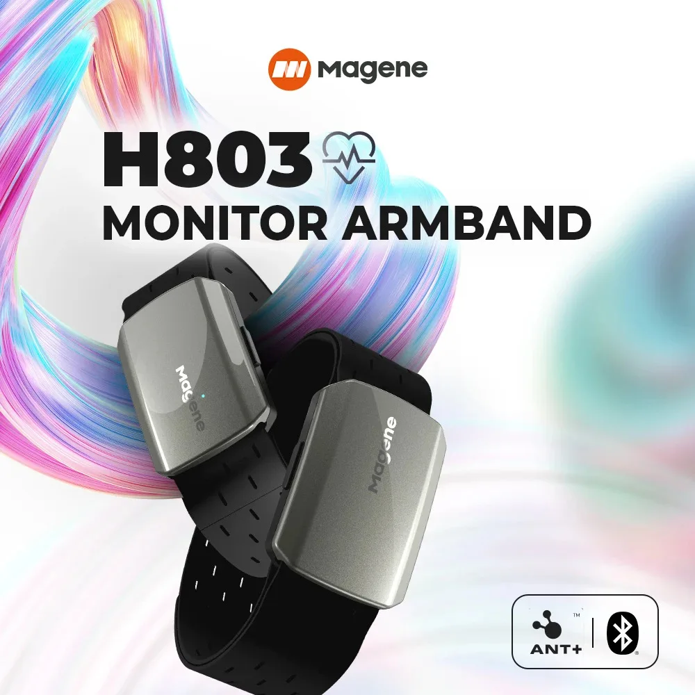 Magene H803 Heart Rate Armband Monitor Dual Mode Bluetooth ANT H803 Sensor…