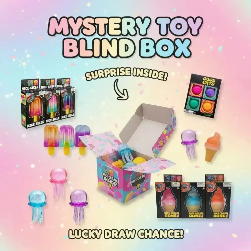 Squishy Mystery Box , Slow Rising Fidget Toys Set, Stress Relief Sensory…