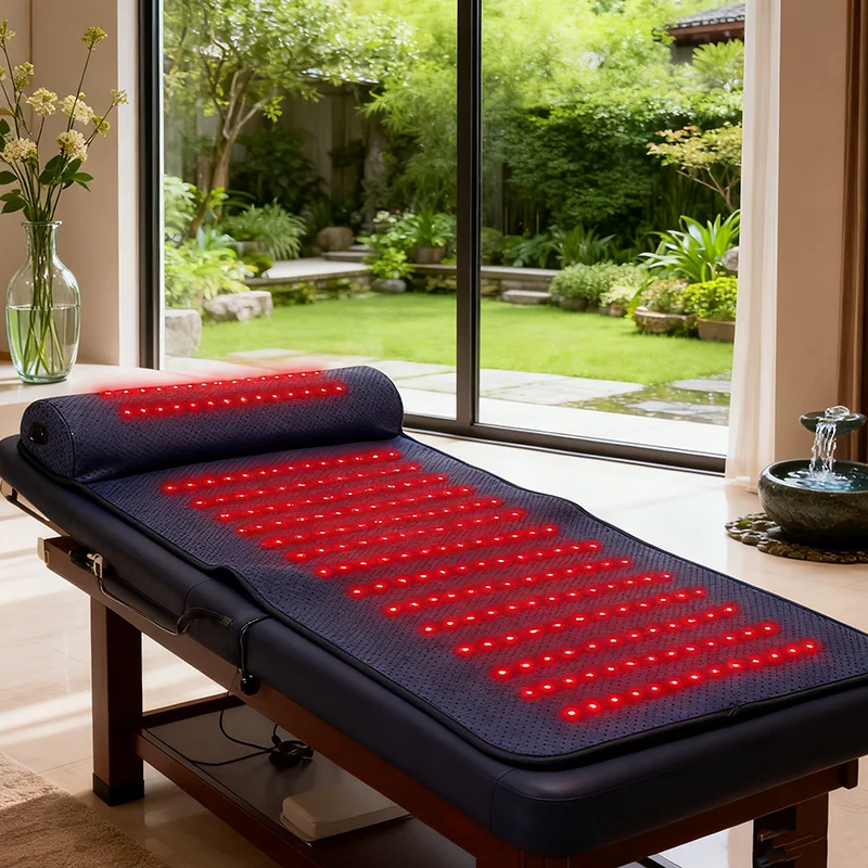 Red Light Therapy Mat with Far Infrared Heat 3D Neck Support Professional…