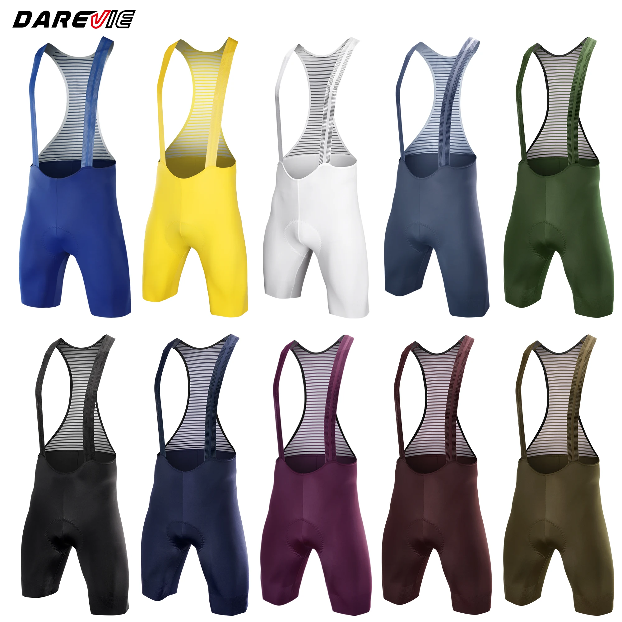 DAREVIE Men's Cycling Bretelle Seamless 2.0 PRO Level Men Cycling Shorts 6H…