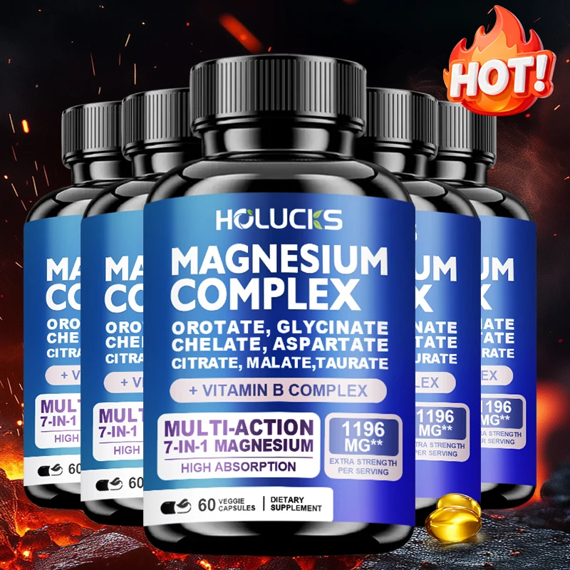 Magnesium Complex Capsules, Support Energy, Bone Strength, Restful Deep…