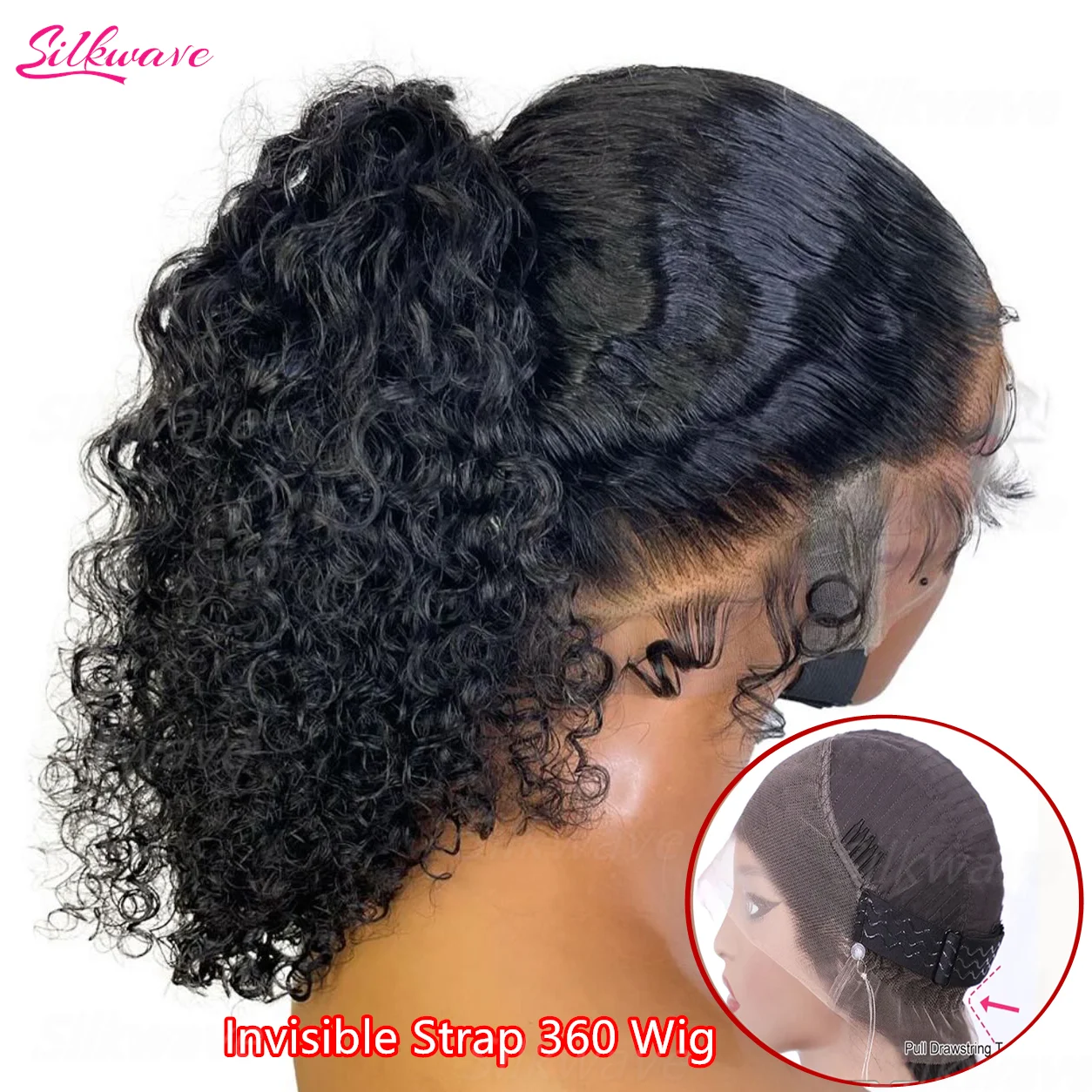 Deep Wave Glueless Invisible Strap 360 HD Full Lace Wig Human Hair 13x4 13x6…