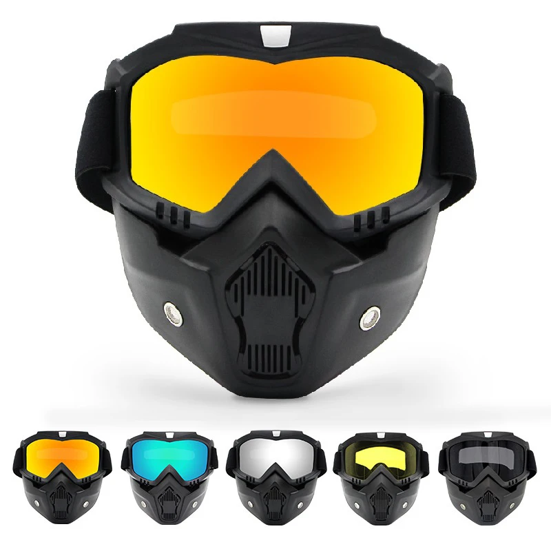 Dustproof Motocross Glasses Adjustable Motorcycle Goggles Breathable Full…