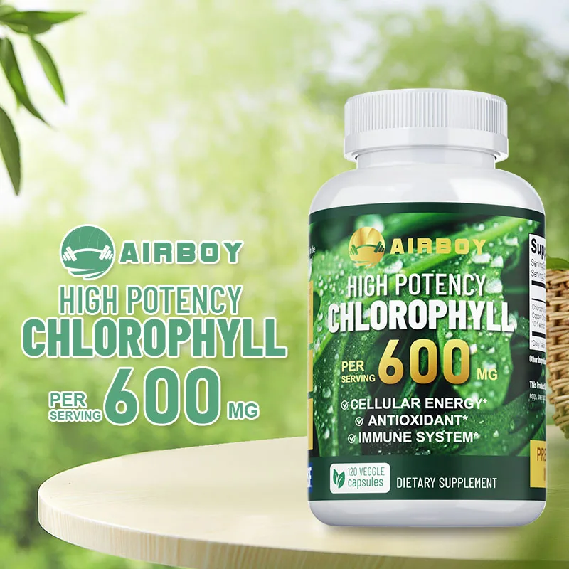 Chlorophyll Supplement 600mg - Supports the Immune System, Reduces Body Odor…