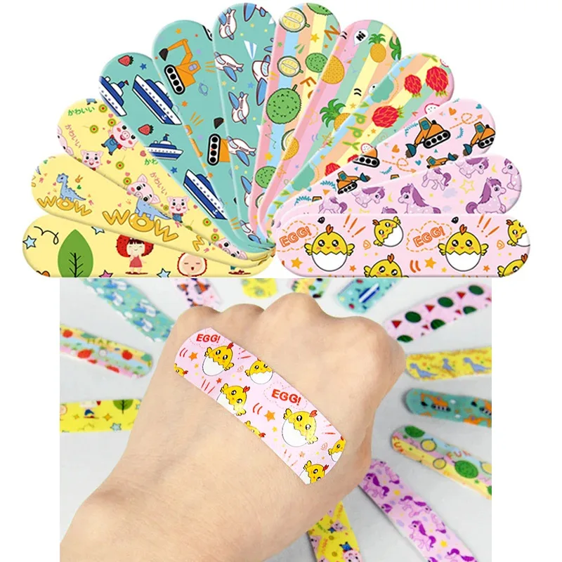 10-480Pcs Cartoon Animal Pattern Waterproof Hemostasis Kids Band Aid Stickers…