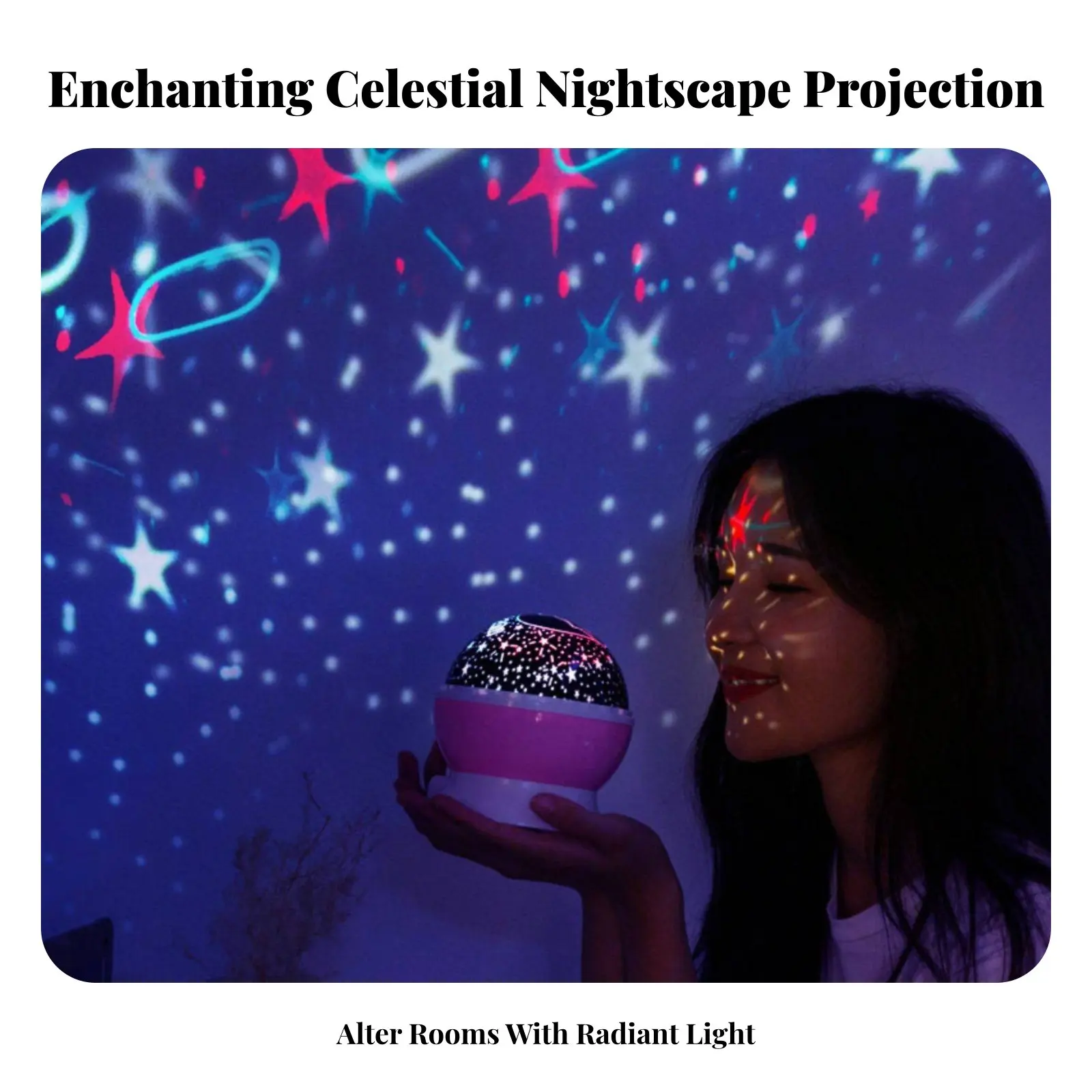 Galaxy Projection Device Celestial Nightscape Effect Night Light Colorful…