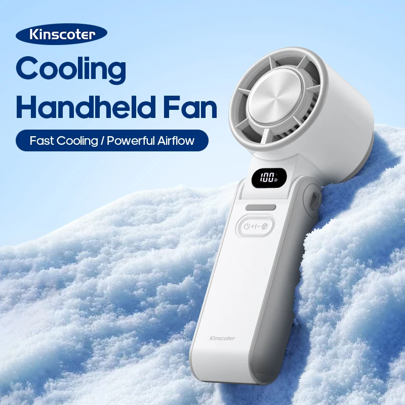 Portable High Speed Cooling Handheld Fan 3600mAh Rechargeable 100 Wind Speeds…