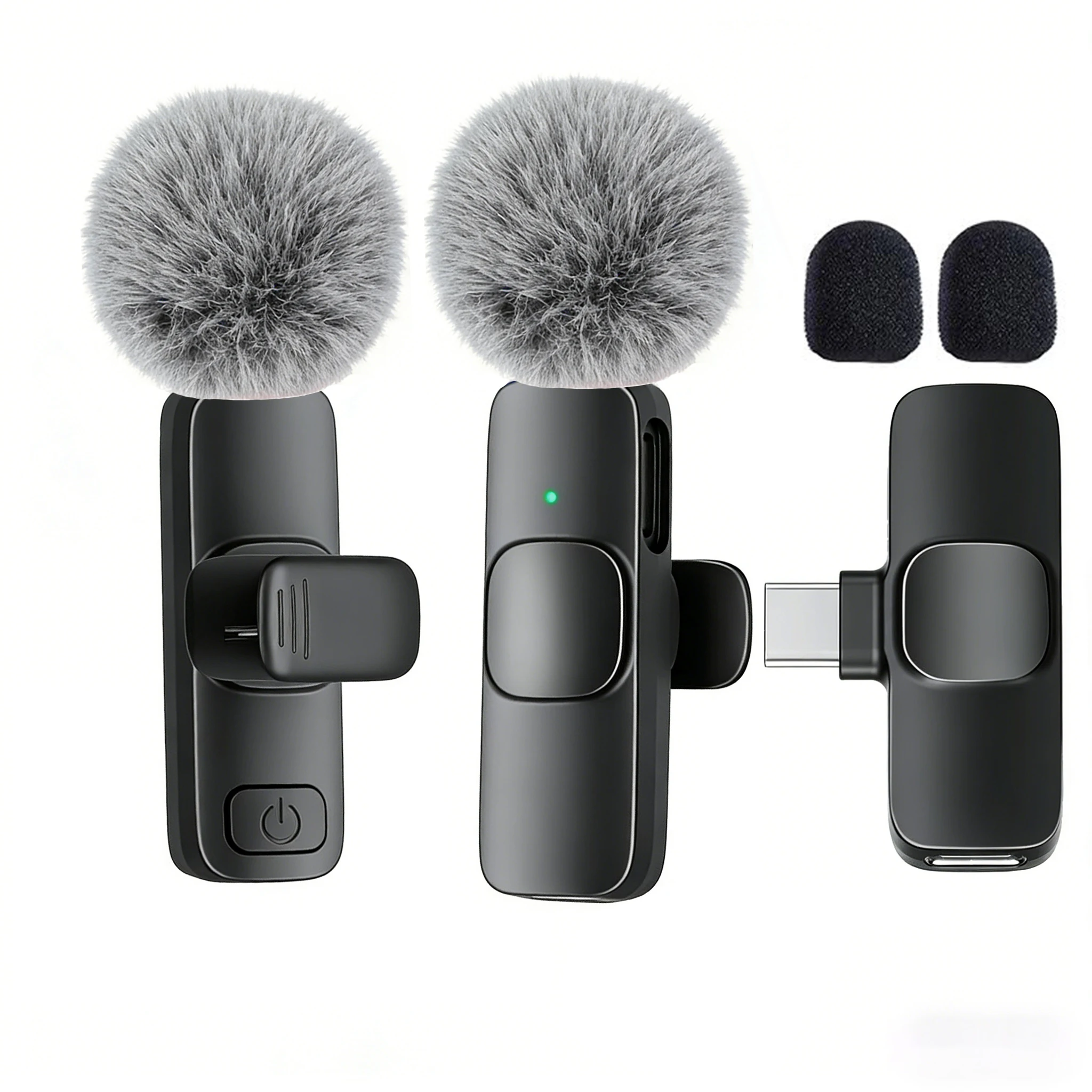 Type-C Port Professional Wireless Lavalier Microphone for Smartphones…