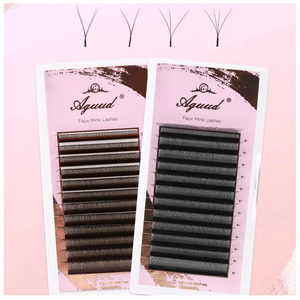 AGUUD 2D/3D/4D Premade Russian Volume Fans Soft W Y Shape Weaving Crossed…