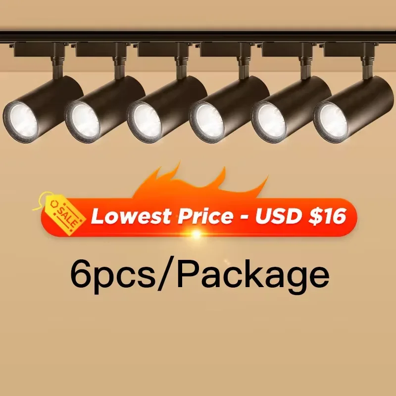 Set Spot LED Track Light 220V Ceiling Spot Light Wall Lamps 12/20/30/40W for…