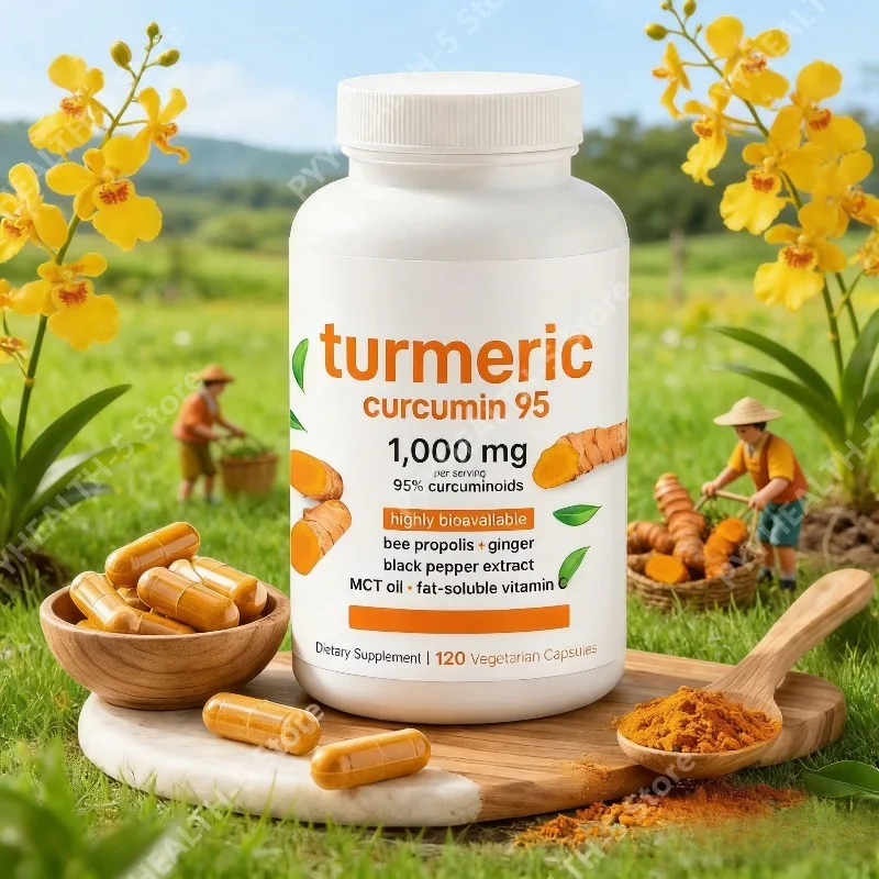 Turmeric Curcumin Supplement 1,000mg–95% Curcuminoids with Black Pepper &…