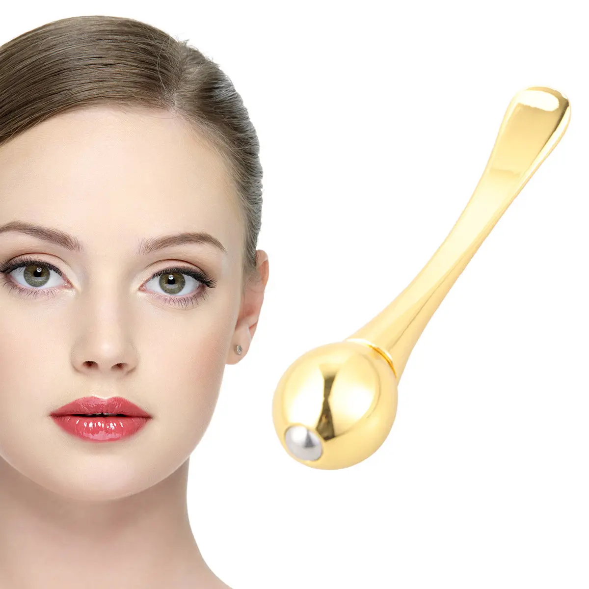Cream Massager Zinc Alloy Mini Portable Eye Face Skin Care Massage Tool for…