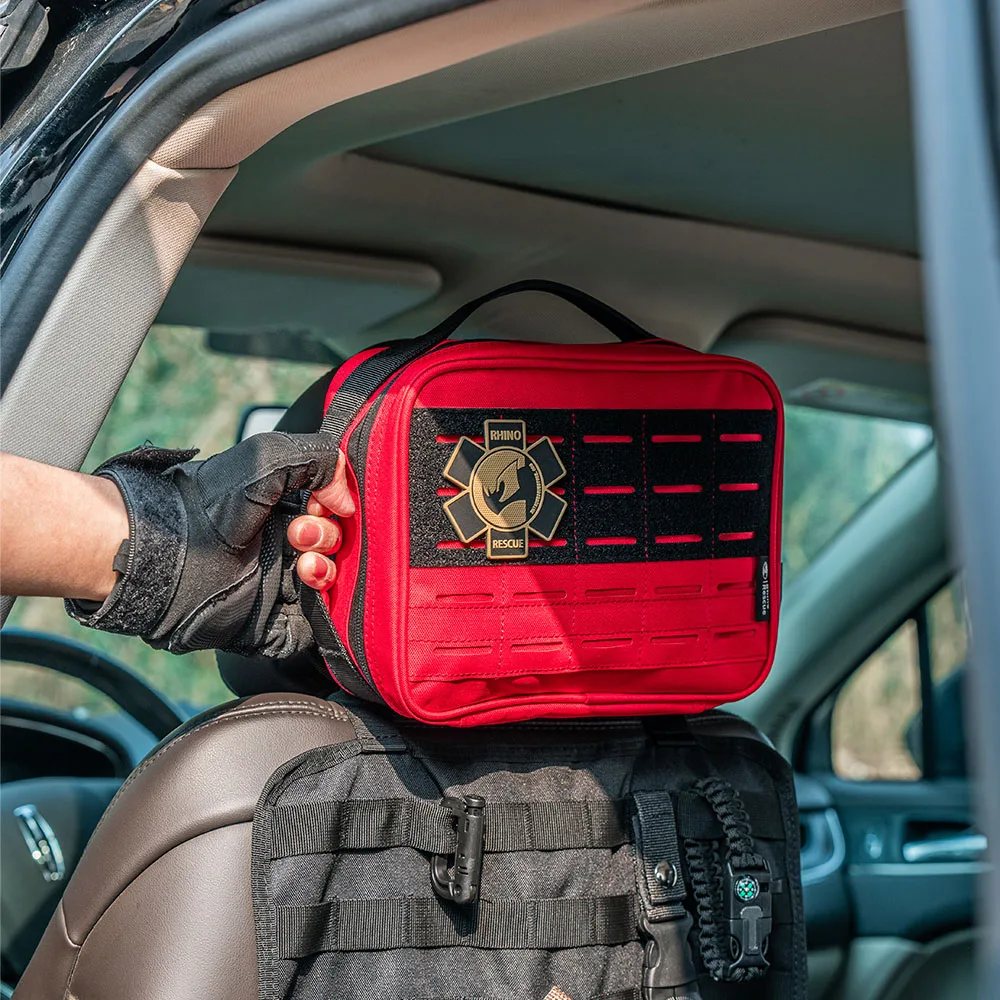 RHINO RESCUE Large Car First Aid Kit IFAK POUCH Molle Medical Pouch for…
