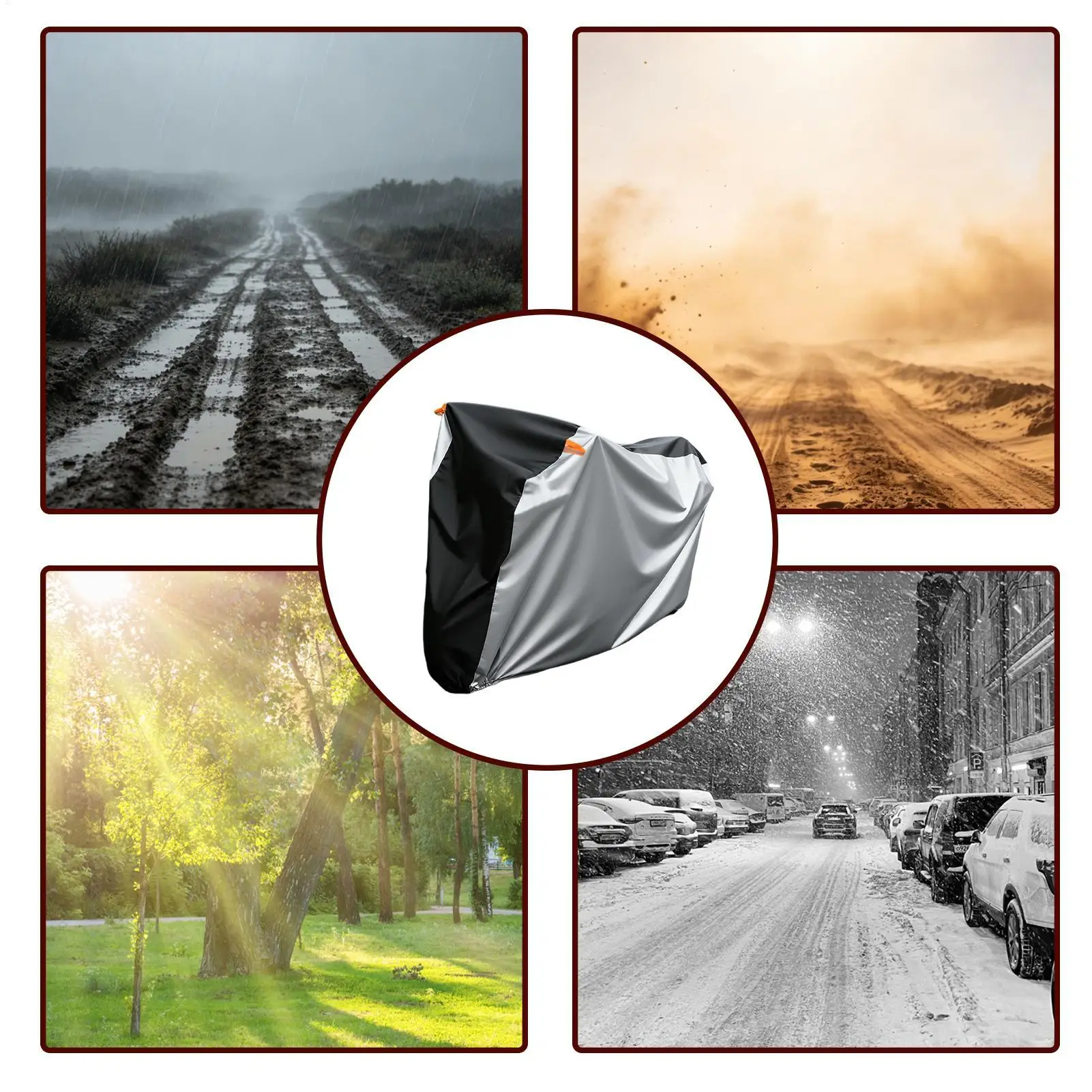 Bike Cover UV Protection Windproof Canopy Outdoor Electric Tricycle Covers…