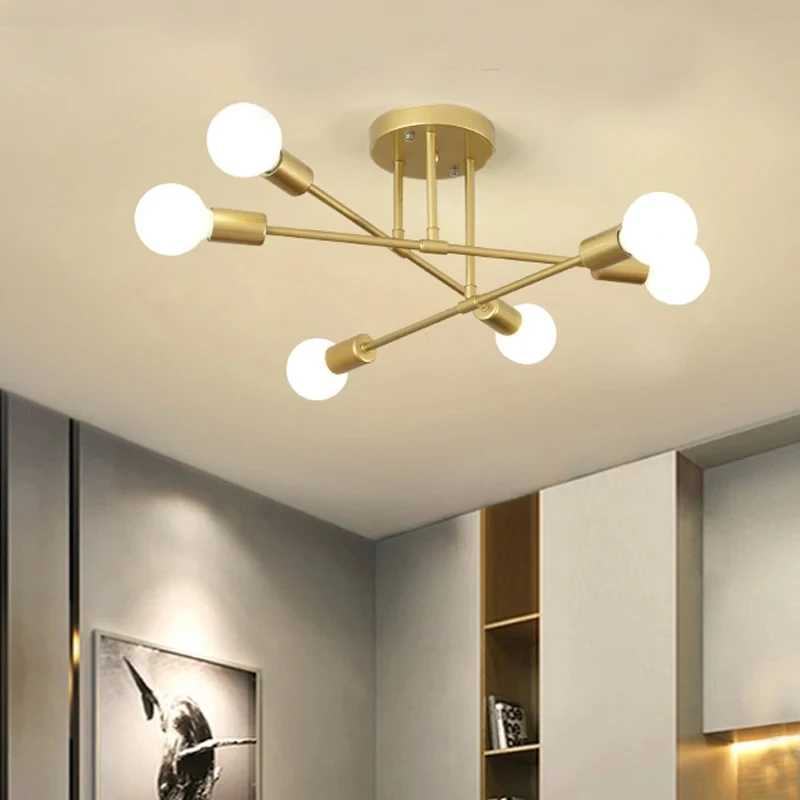 Nordic Minimalist Pendant Light Ceiling Lamp LED Chandelier Bedrooms Living…