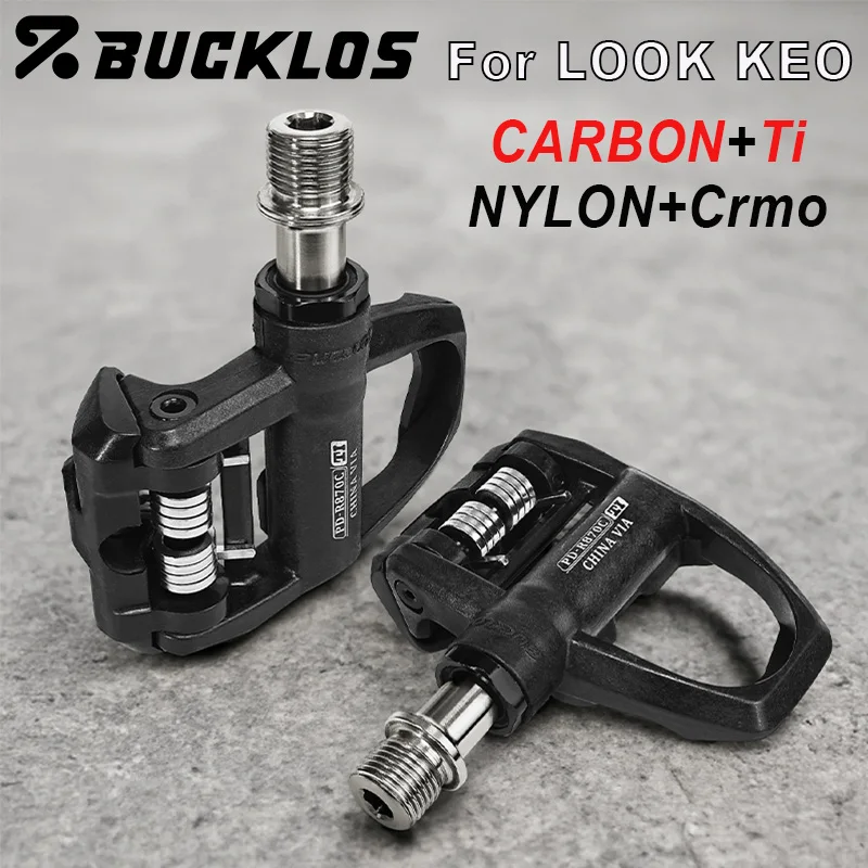 BUCKLOS Road Bike Pedals for Look Keo Self-locking Professional Bicycle Pedal…