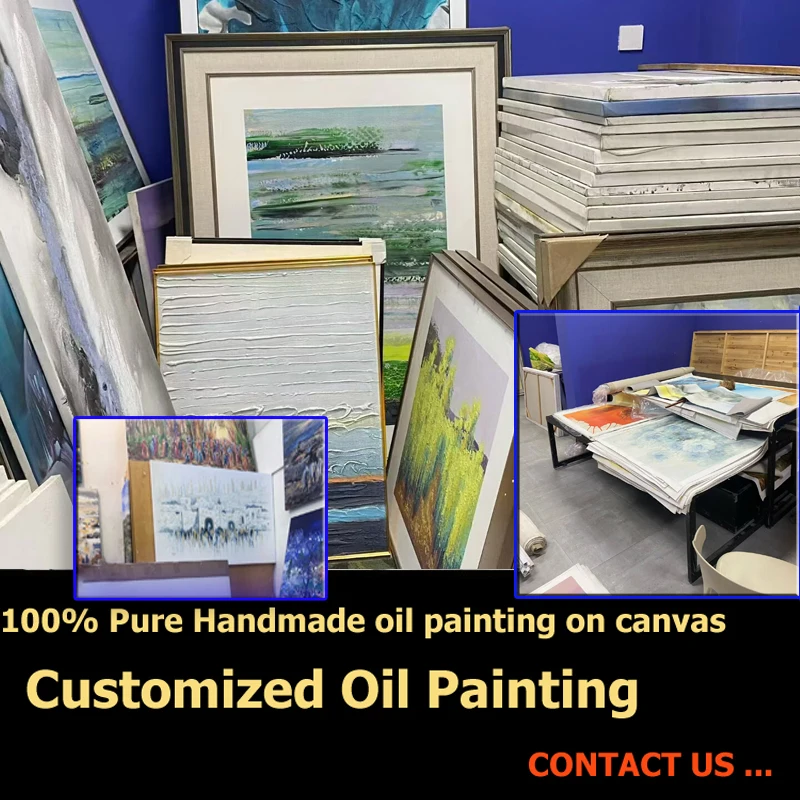 Custom Pictures High Quality 100% Pure Handmade Oil Painting on Canvas for…