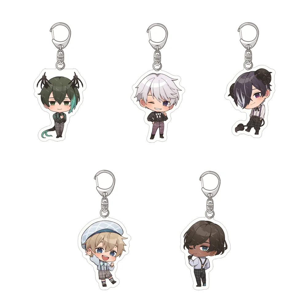 6CM Charm Anime Obey Me Acrylic Keychain Model Cosplay Characters Ornament…