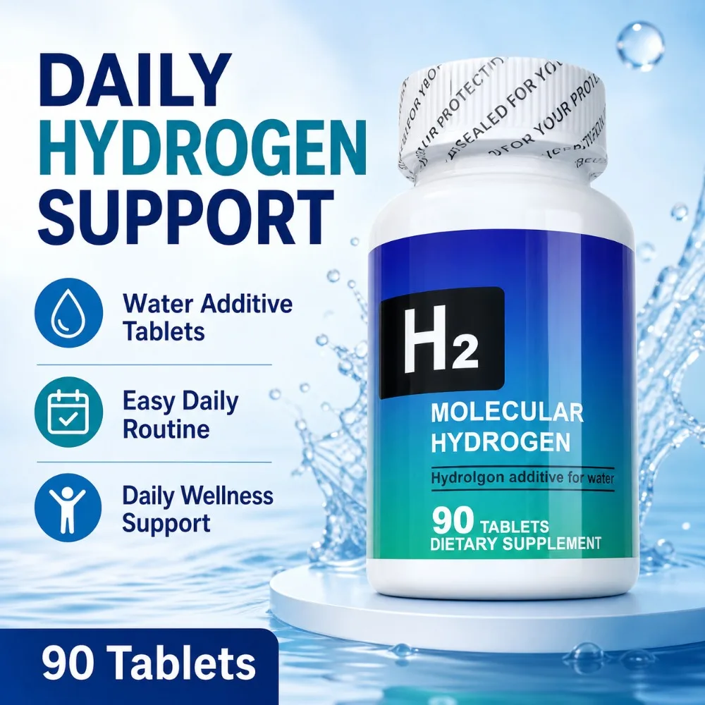 Molecular Hydrogen Tablets H2 Magnesium 80mg Antioxidant Energy Brain Health…
